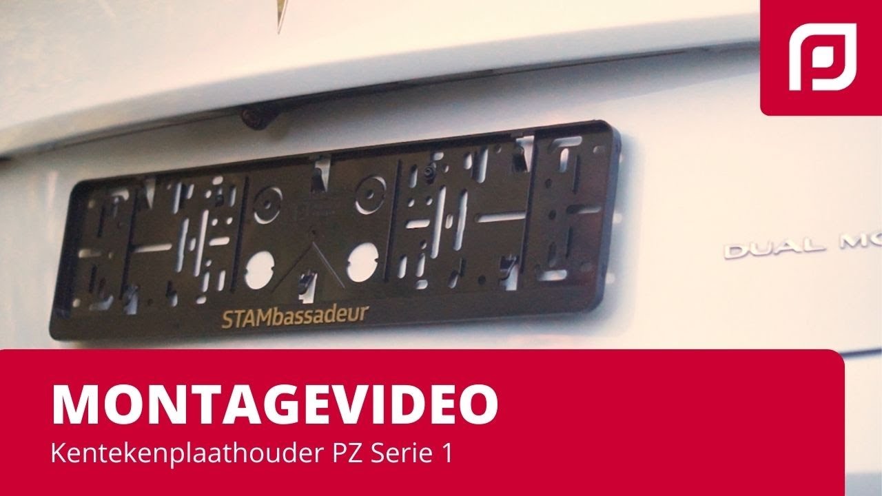 Kentekenplaathouder PZ Serie 1 - montagevideo