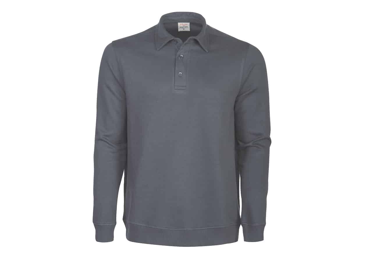 Heren polo sweater met logo - Afbeelding 8