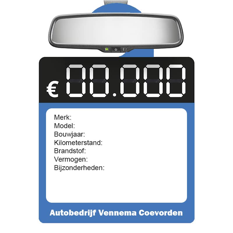 Full-color prijskaart spiegelhanger met eigen ontwerp - Afbeelding 6