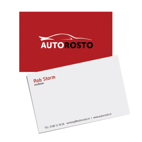 Full-color bedrukte visitekaartjes l Pelster Automotive