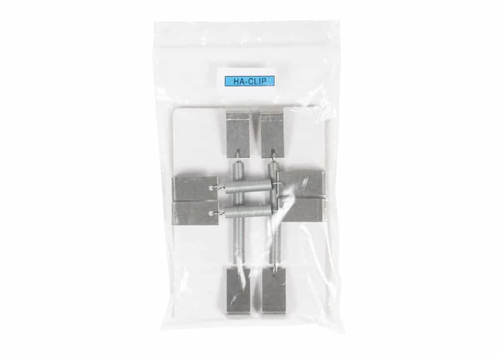 HA-clip klemset met veren - voor 4x4 kentekenplaten - Afbeelding 2